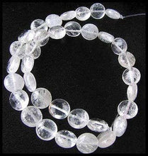 Load image into Gallery viewer, Sparkle Icy Quartz 12x6.5mm Coin Bead 8" Strand 008458 - PremiumBead Alternate Image 3