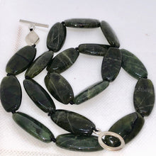 Load image into Gallery viewer, British Columbia Jade and Brushed Sterling Silver Necklace 210700 - PremiumBead Alternate Image 4