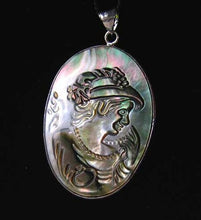 Load image into Gallery viewer, Glam Carved Tahitian Mop Shell Cameo Pendant 9933A - PremiumBead Primary Image 1