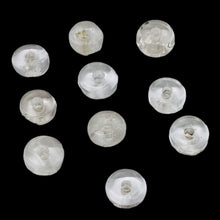 Load image into Gallery viewer, Quartz Crystal Polished Roundel Beads | 11x4mm | Clear | 10 Beads |