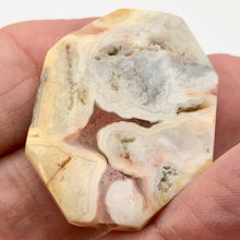 Load image into Gallery viewer, Crazy Lace Agate Carved Pendant Bead | 39x29x9mm | White Orange |