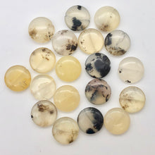 Load image into Gallery viewer, 3 Golden Dendritic Opal 20mm Disc Beads 003192 - PremiumBead Alternate Image 4