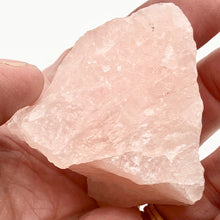 Load image into Gallery viewer, Rose Quartz Crystal Specimen - Three Sided Pyramid 46 Grams