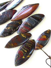 Load image into Gallery viewer, Designer Natural Tiger Iron Marquis Bead Strand 109467B - PremiumBead Alternate Image 4