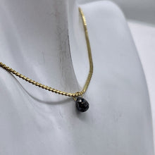 Load image into Gallery viewer, .71cts Natural Black Conflict Free Diamond 18K Pendant Bead | 5x4.25mm |