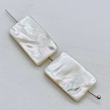 Load image into Gallery viewer, Natural AAA Mother of Pearl Shell Pendant Bead| 21x14 to 23x15x4mm | 2 Beads |