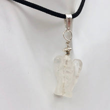 Load image into Gallery viewer, On the Wings of Angels Quartz Sterling Silver 1.5" Long Pendant 509284QZS - PremiumBead Alternate Image 7