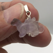 Load image into Gallery viewer, Stegosaurus Dinosaur Amethyst Sterling Silver Pendant | 1 inch long | Purple | - PremiumBead Alternate Image 3