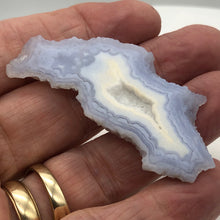 Load image into Gallery viewer, 69cts Druzy Blue Chalcedony Designer Pendant Bead for Jewelry Making - PremiumBead Alternate Image 4