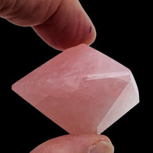 Load image into Gallery viewer, Rose Quartz Double Pyramid | 54x56mm | Pink | 1 Display Specimen