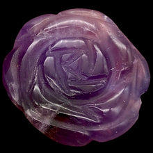 Load image into Gallery viewer, Amethyst Carved Rose Worry-stone Figurine | 20x6mm | Purple