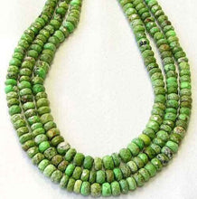 Load image into Gallery viewer, Rare Natural Gaspeite Faceted Roundel Bead Strand 109183