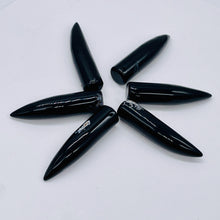 Load image into Gallery viewer, Sardonyx Claw Pendant Bead | 58x14mm | Black/White | 1 Bead |