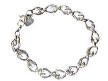 Load image into Gallery viewer, Flaming Sophistaction 9.9 Gram Sterling Silver Linked 7" Bracelet 9994A
