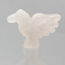 Load image into Gallery viewer, Lovely Hand Carved Rose Quartz Dove Figurine Worry Stone | 18x18x7mm | Pink