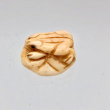 Load image into Gallery viewer, Poised Hand Carved Frog on Lily Pad Bone Bead | 1 Bead | 19x8mm | 7550 - PremiumBead Alternate Image 2