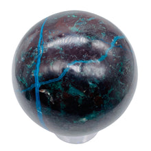Load image into Gallery viewer, Chrysocolla Cuprite Scry Crystal Round | 65mm | Blue/Copper | 1 Sphere