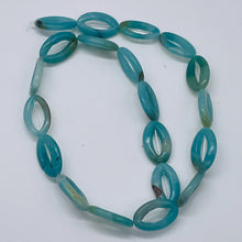 Load image into Gallery viewer, Picture Frame Amazonite 20x12x4mm Oval Bead Strand 109368D