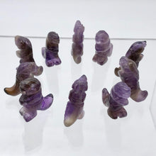 Load image into Gallery viewer, T-Rex Dinosaur 2 Amethyst Tyrannosaurus Rex Beads | 21x18.5x8mm | Purple w/Brown - PremiumBead Alternate Image 10