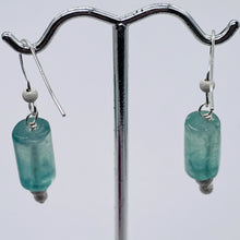 Load image into Gallery viewer, Fluorite Sterling Silver Drop/Dangle Earrings | 1 1/2" Long | Blue | 1 Pair |