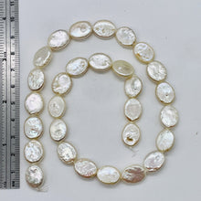 Load image into Gallery viewer, Designer Dream 14x10x4mm Cream Oval Coin Pearl Strand 103913