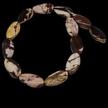 Load image into Gallery viewer, 3 Exotic Zebra Jasper Twist Oval Focal Beads 8906