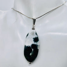 Load image into Gallery viewer, Ocean Jasper Sterling Silver Long | 2 1/2" Long | White/Black | 1 Pendant |