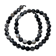 Load image into Gallery viewer, 15 Sardonyx Faceted 7.5mm Round "Eye" Beads10275