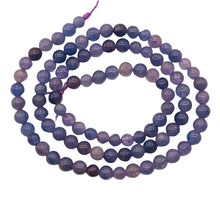 Load image into Gallery viewer, Tanzanite Gemmy Round Half-Strand | 5 mm | Lavender | 40 Beads |