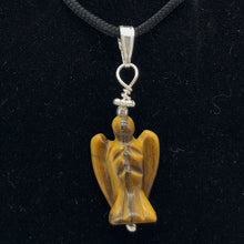 Load image into Gallery viewer, On the Wings of Angels Tigereye Sterling Silver 1.5" Long Pendant 509284TES - PremiumBead Alternate Image 4