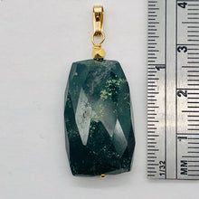 Load image into Gallery viewer, Bloodstone 14K Gold Filled Drop Pendant | 1 1/2" Long | Green/Gold | 1 Pendant |