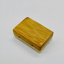 Load image into Gallery viewer, Mahjong Bamboo Rectangle Tile Pendant Bead | 25x17x9mm | Green White | 1 Bead |