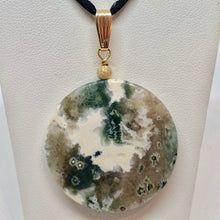 Load image into Gallery viewer, Snowy Forest! Ocean Jasper Druzy & 14Kgf Pendant 510561BG - PremiumBead Alternate Image 4