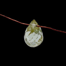 Load image into Gallery viewer, 1 Natural Sage Green Natural Zircon Briolette Bead 6943