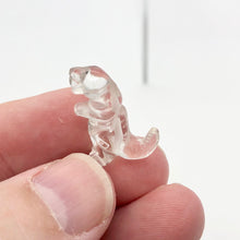 Load image into Gallery viewer, Hand Carved Quartz Tyrannosaurus Rex Figurine | 20x15x7mm | Clear - PremiumBead Alternate Image 2