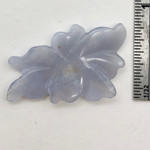 Load image into Gallery viewer, 12cts Exquisitely Hand Carved Blue Chalcedony Flower Pendant Bead - PremiumBead Primary Image 1