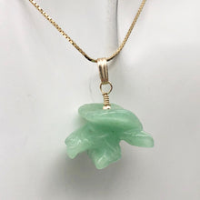 Load image into Gallery viewer, Semi Precious Stone Jewelry Soaring Eagle Pendant Necklace of Aventurine/Gold - PremiumBead Alternate Image 6