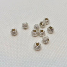 Load image into Gallery viewer, 8 Star Dust 3mm Shimmering Silver Round Beads 007845 - PremiumBead Alternate Image 3