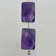 Load image into Gallery viewer, AAA Natural Amethyst Faceted Beads | 12x8x7mm | Purple | Rectangle | 2 Beads | - PremiumBead Primary Image 1