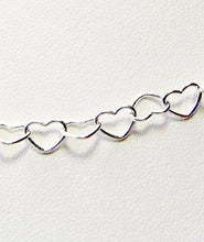 Load image into Gallery viewer, Solid Sterling Silver 5mm Heart Chain 6 inches 9197 - PremiumBead Alternate Image 3

