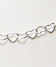Load image into Gallery viewer, Solid Sterling Silver 5mm Heart Chain 6 inches 9197 - PremiumBead Alternate Image 3