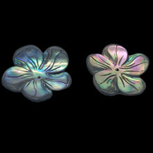 Load image into Gallery viewer, Shimmering Abalone Flower/Plumeria Pendant Beads | 2 Beads | 28x27x3mm | 10609
