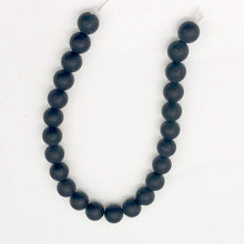Load image into Gallery viewer, Onyx Gemstone Matte Finish Round Strand | 8mm | Black | 48 Bead(s)