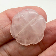 Load image into Gallery viewer, Rose Quartz Gemstone Carved Rose Flower Bead | 21x9mm | 1 Bead |