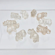 Load image into Gallery viewer, 2 Quartz Hand Carved Rhinoceros Beads, 21x13x10mm, Clear 009275QZ | 21x13x10mm | Clear - PremiumBead Alternate Image 10