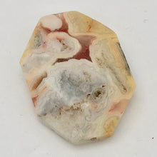 Load image into Gallery viewer, Crazy Lace Agate Carved Pendant Bead | 39x29x9mm | White Orange |