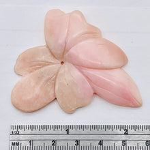 Load image into Gallery viewer, 51ct Peruvian Opal Flower Pendant Bead | 68x45x5mm | Pink | 1 Bead |