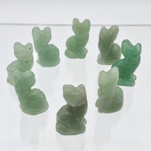 Load image into Gallery viewer, Adorable! 2 Aventurine Sitting Carved Cat Beads | 21x12x8mm | Green - PremiumBead Alternate Image 10