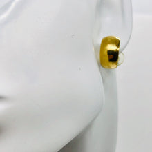 Load image into Gallery viewer, Vermeil Sterling Silver Post Curl Earrings | 3/4" Long | Gold | 1 Pair|