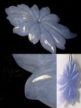 Load image into Gallery viewer, 101cts Exquistely Hand Carved Blue Chalcedony Flower Bead 9859L - PremiumBead Alternate Image 4